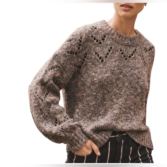 Madewell Pointelle Wool Blend Sweater Size XL - Picture 7 of 7